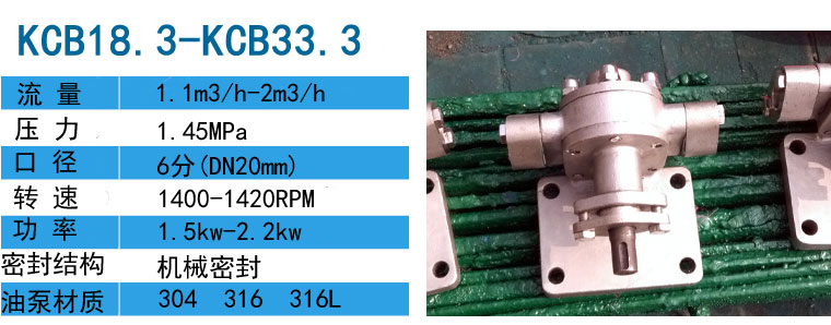 KCB不銹鋼齒輪油泵 KCB不銹鋼齒輪油泵